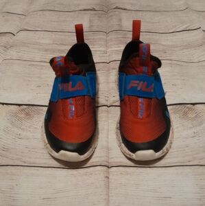 Red & Blue Slip-On Sneakers Toddler Boy Sz 12.5